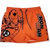 SUN CITY Costume Bermuda Iron Man, Marvel, Avengers, Pantaloncino da Mare Bambino, Arancio