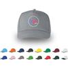 pubblienne 10 Cappellini Personalizzati Logo, Immagine e Testo - Cappello 100% Cotone - Cappello Uomo e Donna Visiera Baseball - Stampa Foto, Gadget Personalizzabili (IT, Testo, Taglia Unica, Grigio)