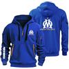 AHYAOFA Sudadera con Capucha cómoda para Hombre de P.D. Marseille Jerséis Sudadera Deportiva Chaquetas con Capucha de Manga Larga Abrigos con Media Cremallera
