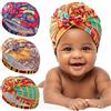 Geyoga 3 pezzi turbante per bambini pre-legato turbante africano in morbido cotone elasticizzato copricapo per ragazzi ragazze