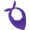JOPHY & CO. BANDANA 100% cotone SET da 3/5/10 per Donna Uomo Bambini Unisex Tinta Unica e/o con Motivo Paisley COD. A644 (Set 20 pz, Tinta Unica, Viola)