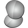 Saucer Lenti di ricambio premium per occhiali smart Oakley Meta HSTN OW8002, 51 mm