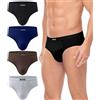 wirarpa Slip Uomo Cotone Mutande Maschili Intimo Tessuto Morbido Pacco da 4 Multicolore 2XL
