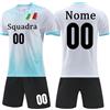 OPUTWDF Completi da Calcio Personalizzabili Bambino Uomo con Numero Nome Team Logo Divise Calcio Personalizzate