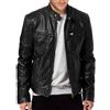 Udbeksid Giacca Pelle Uomo Vintage Moto, Uomo Giubbotto Manica Lunga Finta Pelle Biker Casuale Giacca da Casual Slim Colletto Alla Coreana Giacca Invernale Uomo Motociclista Leather Jacket Men (B,3XL)
