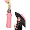 Generic Ombrello con manico d'anatra, ombrello con testa d'anatra, ombrello compatto - Ombrello con manico d'anatra Design unico Ombrello alla moda con motivo a anatra da donna Ombrello antivento con manico