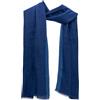 Seta Sole - Sciarpa in Lana Donna Uomo 68% Lana Made in Italy - Morbida Calda Leggera - Sciarpa Lana Elegante per Inverno e Mezza Stagione - Disponibile in 4 Colori (Blu)