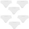 Toocool - Stock 6 Pezzi Slip Uomo Microfibra Elasticizzati Lotto Intimo Mutande LBD-W117 [L/XL,Bianco]