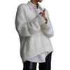 Yimoon Cardigan da Donna sfocato Maglione con Scollo a V a Maniche Lunghe Abbottonato Maglioni a Maglia Pelosi Morbidi 2025, Bianco, M