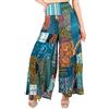 Lofbaz Pantaloni Palazzo Patchwork a Gamba Larga da Donna Pantaloni Yoga Harem