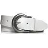 almela - Cintura Donna Vera Pelle Larghezza 4cm 40mm Cuoio Cinta donna - Vecchia Fibbia in Argento - Woman leather belt