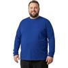 Logostar T Shirt Uomo Maglia Maniche Lunghe Uomo | Maglia Uomo Taglie Forti 3XL - 15XL con Collo Rotondo | Maglietta Uomo a Manica Lunga in Cotone | Maglia Cotone Manica Lunga Uomo | Royal Blue, 10XL