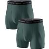 LAPASA Pacco da 2 Boxer Asciugatura Rapida a Vita Alta Uomo M16 - Mutande Sportive Elasticizzate Abbigliamento Intimo Leggeri Traspiranti in Rete Viaggio