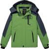 Wantdo Montagna Giacca Sci Bambino Impermeabile Giubbotto | 10000mm Impermeabile, Traspirante, Antivento, Fodera in pile, Cappuccio rimovibile, 3 Tasche con zip, Snowboard,Sci & Outdoor