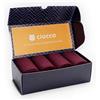 Ciocca Scatola Regalo 4 paia Calze Lunghe Costa larga Filo di Scozia 100% Cotone - Made in Italy - Eleganti Resistenti e comode [BOX350_058_115_1]