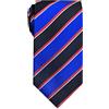Remo Sartori - Cravatta In Pura Seta Regimental A Righe Nera, Made In Italy, Uomo
