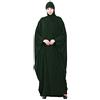 GladThink Donne Musulmano Islamico Arabo Vestito Hijab Abaya Army XL