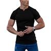 Agilelin Magliette Costine da Uomo,T-Shirt Manica Lunga/Corta,Maglia Piccolo Collo a V