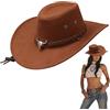 CutitiUU Cappello da Cowboy Occidentale Cappello da Equitazione da Uomo e Donna,Western Australia Grande Bordo,Cappello da Sole da Uomo,Cowboy Accessori Travestimento Carnevale