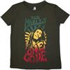 Bob Marley Ladies T-Shirt: One Love Gradient (Verde)