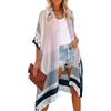 HIKARO Cardigan Donna Kimono Copertura Floreale Spiaggia Copricostume Bikini da Spiaggia