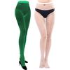 MESU Glow In The Dark Calze a rete Collant da donna a vita alta, Griglia media bianca, Taglia unica