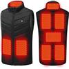 DeHolifer Gilet Riscaldato Uomo Donna Giacca con 8 Zona di Riscaldamento Ricarica USB Giubbotto 3 Temperature Regolabili Gilet Riscaldata Elettrico Giacche Impermeabile Antivento Cappotto Caldo Piumino