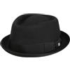 LIERYS Fedora Pork Pie Feltro di Lana Donna Uomo Porkpie Impermeabile Ripiegabile Cappello Estate Inverno