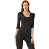 BeGood Maglia Donna Manica 3/4 Modellante in Dermofibra® Cosmetics. Tessuto Innovativo Traspirante e Comfortevole. Tonifica e idrata la Pelle