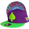 Capiche [99+ Designs] Cappello Poker, Black Jack, Joker Uomo, Tute Viola e Verdi, Snapback, Visiera Verde Lime, da Giocatore, Casinò, Gioco D'Azzardo, Giochi di Carte