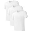 DAVID ARCHY Maglietta Intima da Uomo Confezione da 3 Magliette in Rayon di bambù Morbido e Confortevole Magliette Traspiranti Magliette Intimo Girocollo