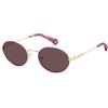 POLAROID SUNGLASSES FRAMES PLD 6228/S/X BLACK GOLD 53/21/145 UNISEX ADULTI, nero oro, 53/21/145