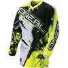 O'Neal Element Hi-Vis 0024S-60 - Maglia in jersey, colore: nero/giallo