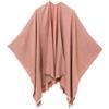 MELIFLUOS DESIGNED IN SPAIN Poncho da donna con collo a scialle e mantello ruana con cardigan maglione aperto sul davanti per l'autunno inverno (PC03-3)