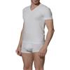 JULIPET JNM118 IGDIR T-Shirt Scollo a V Cotone Elasticizzato (S, 010 Bianco)