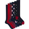 Ciocca Calze Uomo Lunghe Fantasia Caldo Cotone Morbide e Confortevoli - Confezione 3/6 Paia Autunno Inverno [BOXCW6_NAT1_11_1]