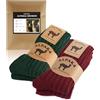 FORVEVO 4 paia calze alpaca da donna 39-42,calze lana uomo,invernali calde con alpaca,termiche in maglia soffice per uso quotidiano, escursioni, trekking(multicolore06)