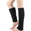 BelleVive - Scaldamuscoli invernali da donna con fodera in pile, lunghi scaldamuscoli per gambe a maglia, caldi, con fodera in pile, per pattinaggio, uso quotidiano, stivali