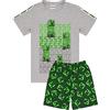MINECRAFT Pigiama Ragazzi 4 opzioni di Design per Bambini Top Shorts Gamer Pjs 8-9 Anni