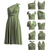 72styles Lunghezza al Ginocchio Infinity Abito per Damigelle d'onore Convertibile Trasformatore Multiway Twist Wrap Midi