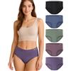 Gladbecke Mutande Donna bambù Elastico Morbide Come la Seta Slip 5PCS M