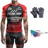 HECLOK Completo Ciclismo Uomo - Maglia Manica Corta + Pantaloncini con Fondello - Abbigliamento Bici Strada e MTB - Tessuto Traspirante e Anti-Sudore - 4 Pezzi per Estate (Set-16,x_l)