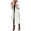 Cexiakong Trench Coat - Cappotto invernale da donna, caldo, sottile, per il business outwear confortevole, foderato, alla moda, per le mezze stagioni, tinta unita, slim fit, giacca a vento, taglie