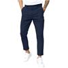 Generisch Abiti da uomo vestibilità regolare elegante abito da uomo nuovo uomo doppia linea pieghevole tinta unita pantaloni casual materiale pantaloni uomo con tasche laterali