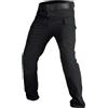 TOFOTL Pantalone da Lavoro Pantaloni Pigiama Uomo Elastico Joggers con Tasche Jeans Cargo Bodybuilding a Impermeabili da Calcio Multitasche Pantaloni Elasticizzati Uomo 22-Nero XXL