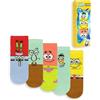 SpongeBob Squarepants Socks 5 Pack Kids Kids Girls Boys Personnages Footwear