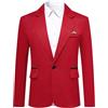YOUTHUP Blazer Uomo Felpato 1 Bottone Casual e Formale per Lavoro