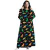 Gegeryozer Coperta con Maniche Donna Indossabile - Felpa Termica Morbida, Tasche Integrate + Cappuccio per Divano e Casa