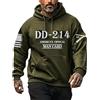 Generisch Felpa con cappuccio da uomo 214 veterano con stampa a doppio strato, per l'inverno, il tempo libero e il commercio estero, alla moda e confortevole, con cappuccio Goodie