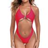 SHERRYLO Costume Intero da Donna con Scollo, Monokini Sexy, Costume da Bagno a Perizoma, 1 Pezzo, Tanga, Costume da Bagno, S
